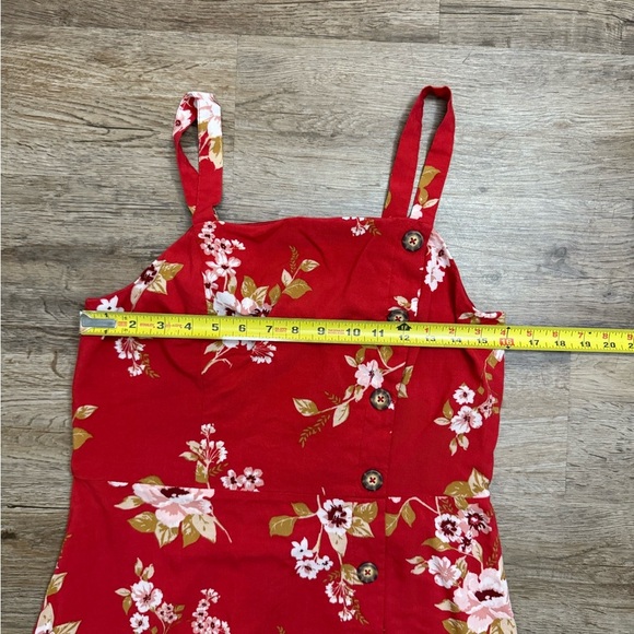 Xhilaration • Button Front Smocked Floral Sundress - Picture 6 of 8